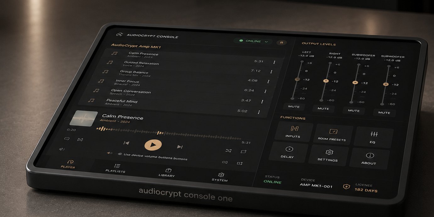 AudioCrypt HUB One control surface